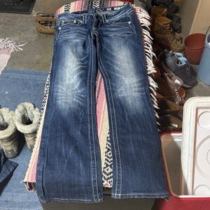 Miss Me Dark Blue Flare Jeans